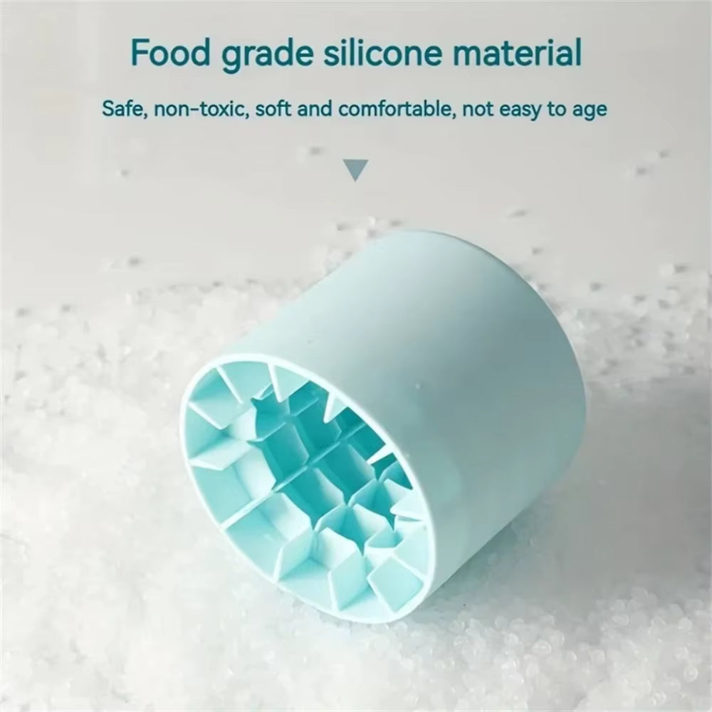 Silicone Ice Cube Mold Food-Grade Silicone Cylinder Ice Lattice Ice Making Tools Household Kneading Ice Bucket Ice Storage Box